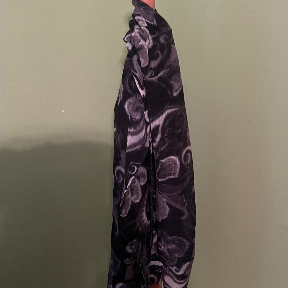 J. Jill Black and Cream Paisley Scarf